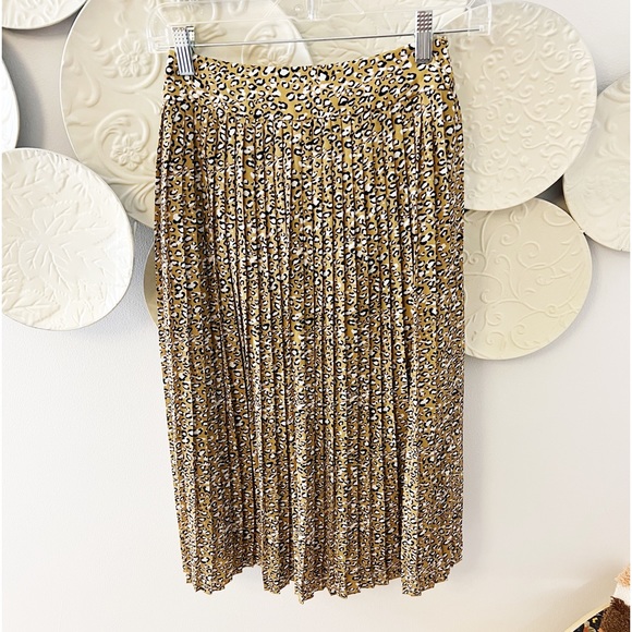 J. Crew Cheetah Print Skirt Size 00 - Picture 2 of 5